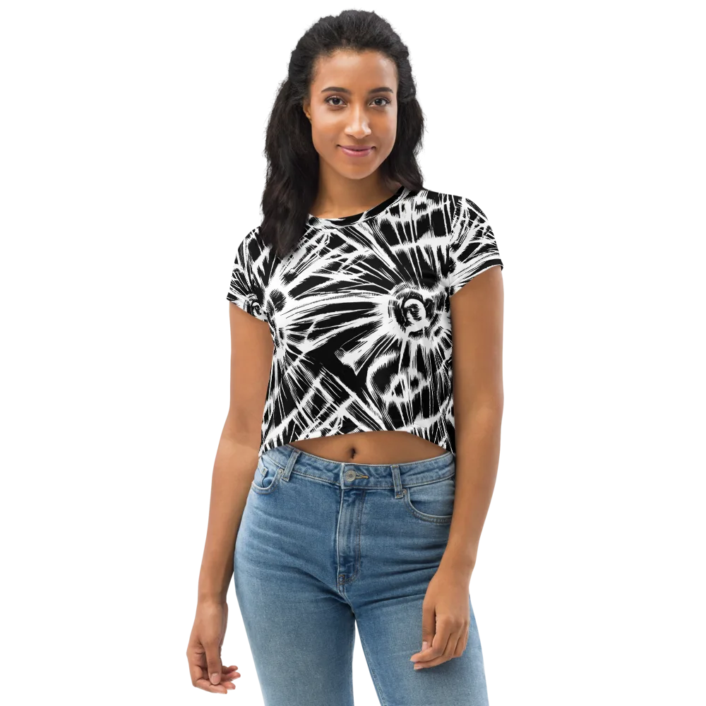 Silent Thunder on Crop Tee — Front