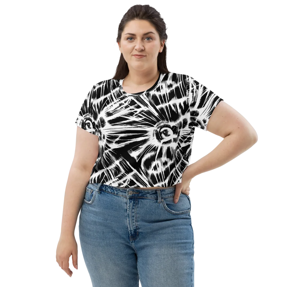 Silent Thunder on Crop Tee — Front
