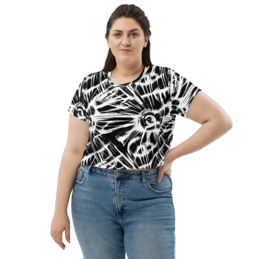 Silent Thunder on a Crop Tee