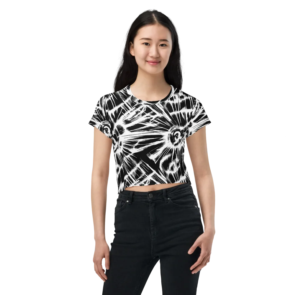 Silent Thunder on Crop Tee — Front