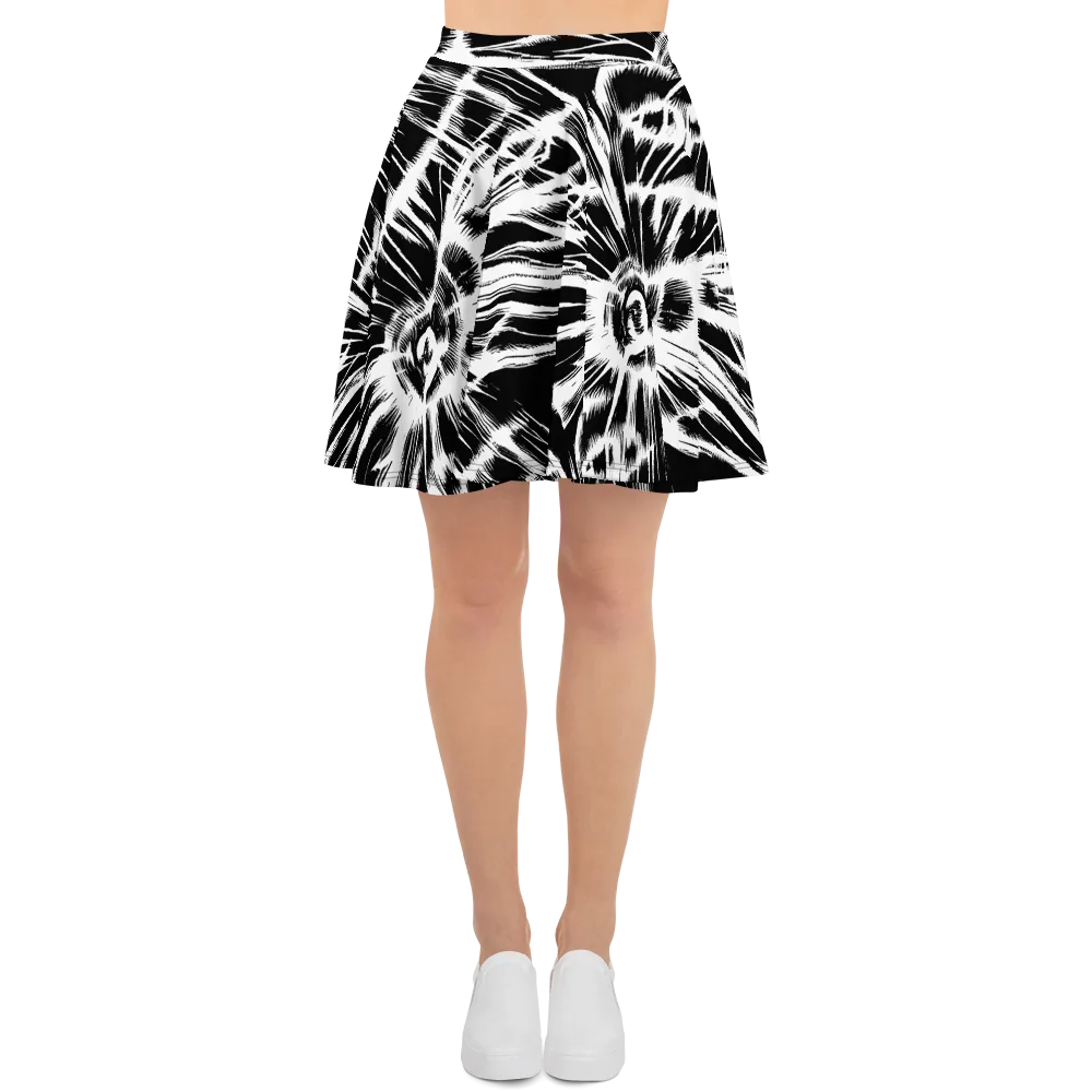 Silent Thunder on Skater Skirt — Front