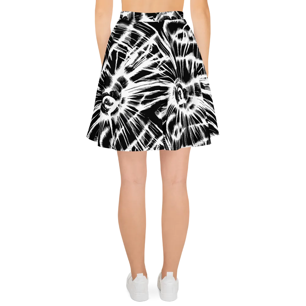 Silent Thunder on Skater Skirt — Back