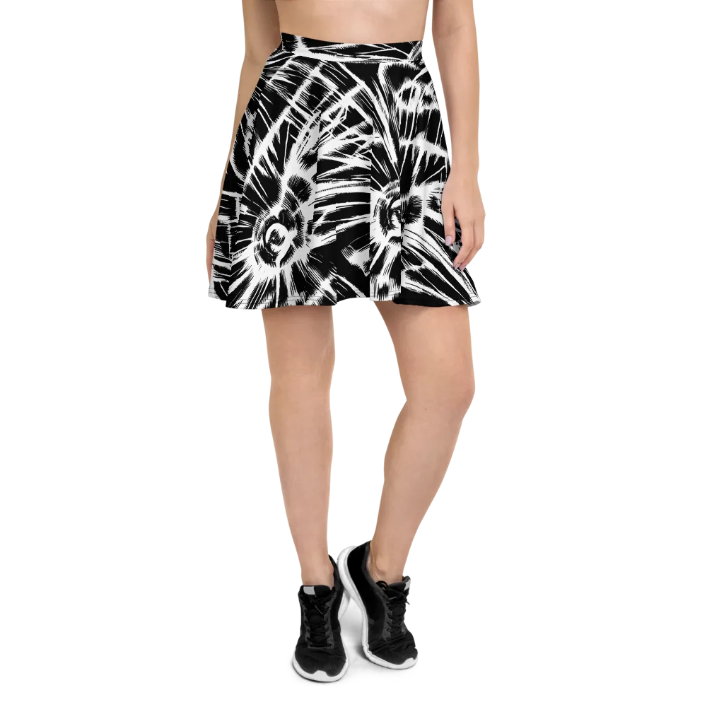Silent Thunder on Skater Skirt — Front