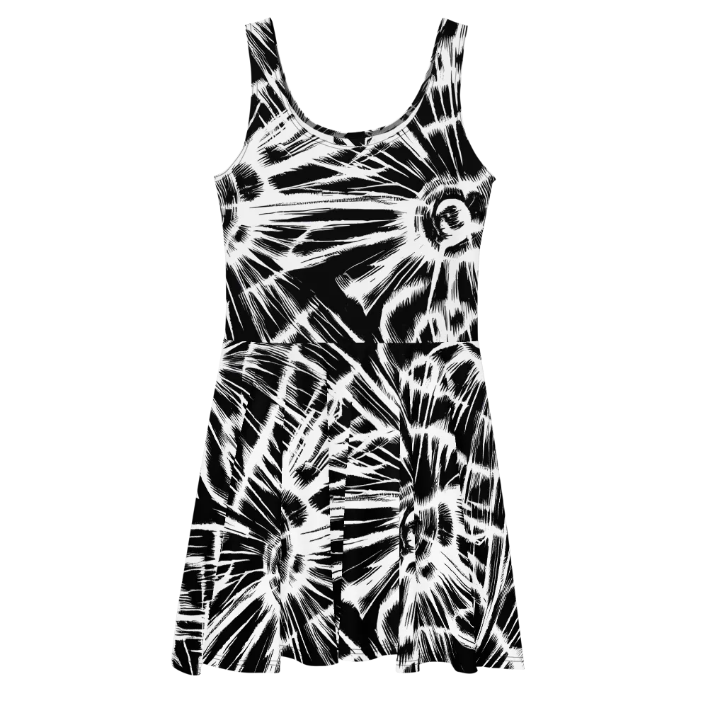 Silent Thunder on Skater Dress — Front
