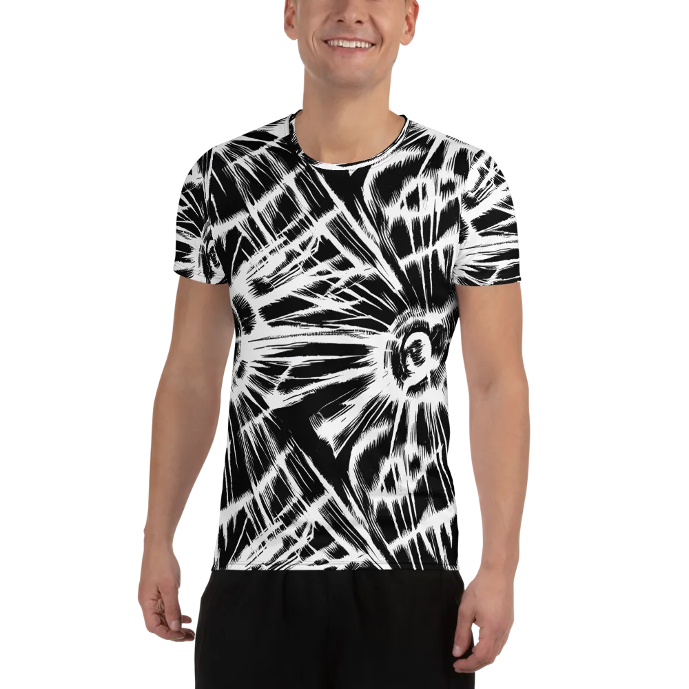 Silent Thunder on Men's Athletic T-Shirt — Front