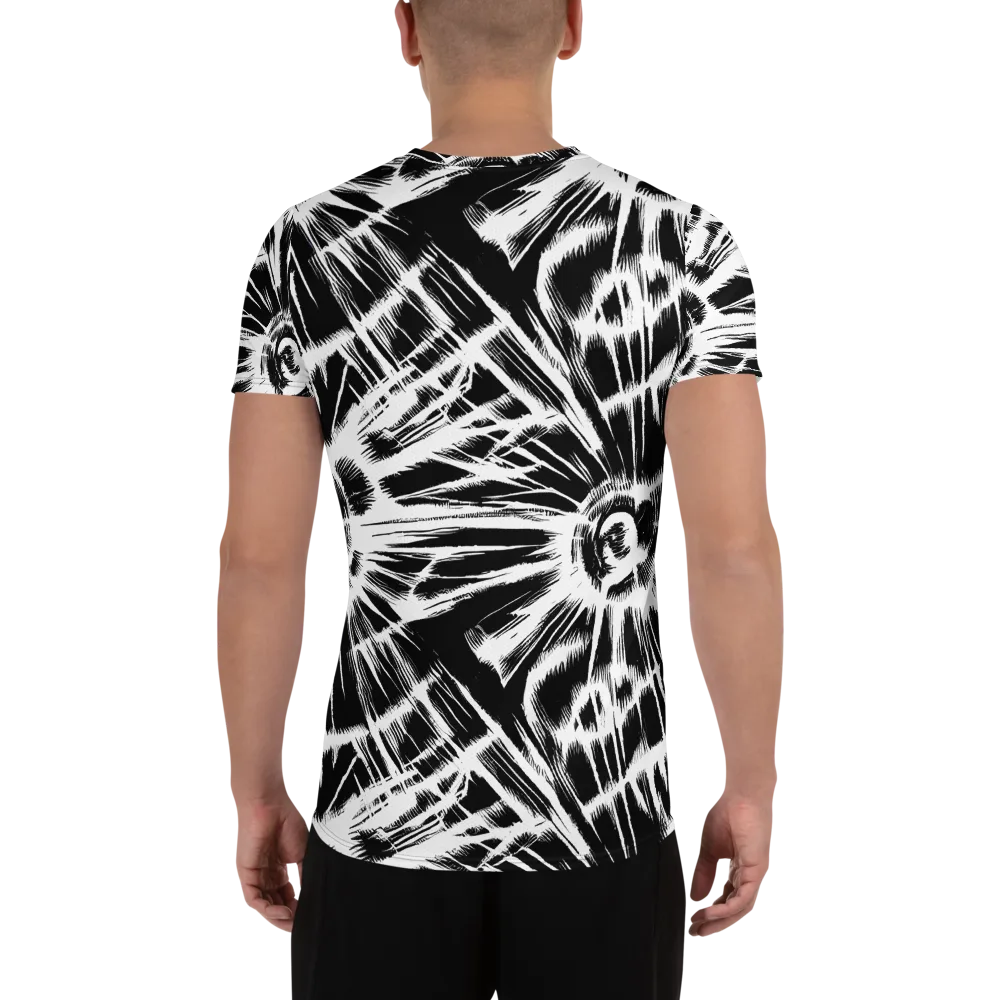 Silent Thunder on Men's Athletic T-Shirt — Back