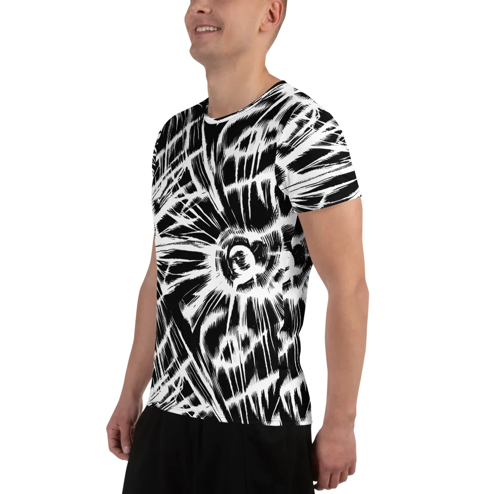Silent Thunder on Men's Athletic T-Shirt — Left