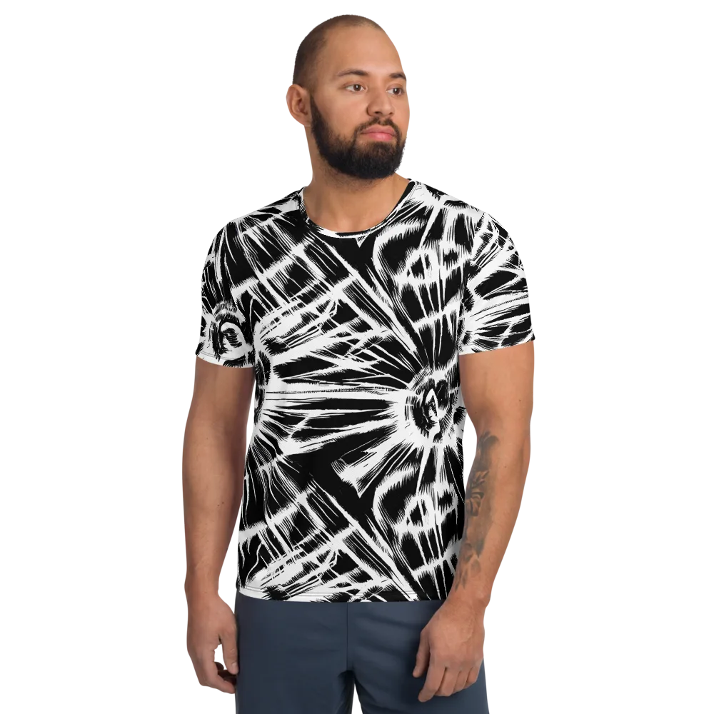 Silent Thunder on Men's Athletic T-Shirt — Front