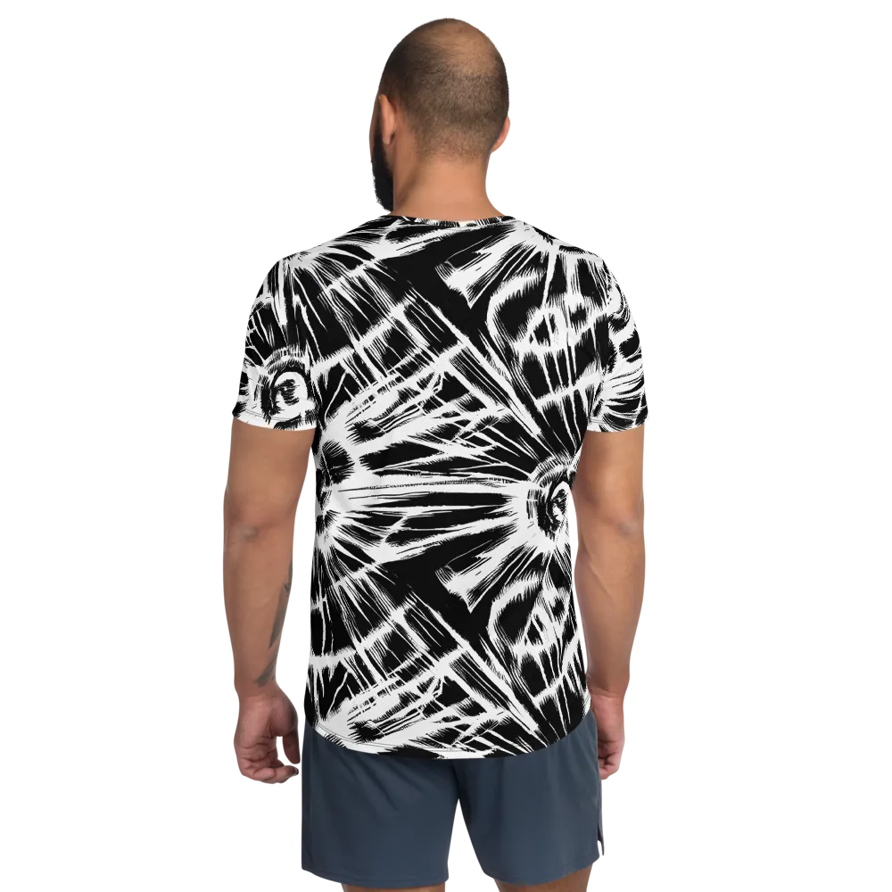 Silent Thunder on Men's Athletic T-Shirt — Back