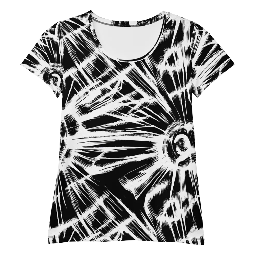Silent Thunder on Women's Athletic T-Shirt — Front