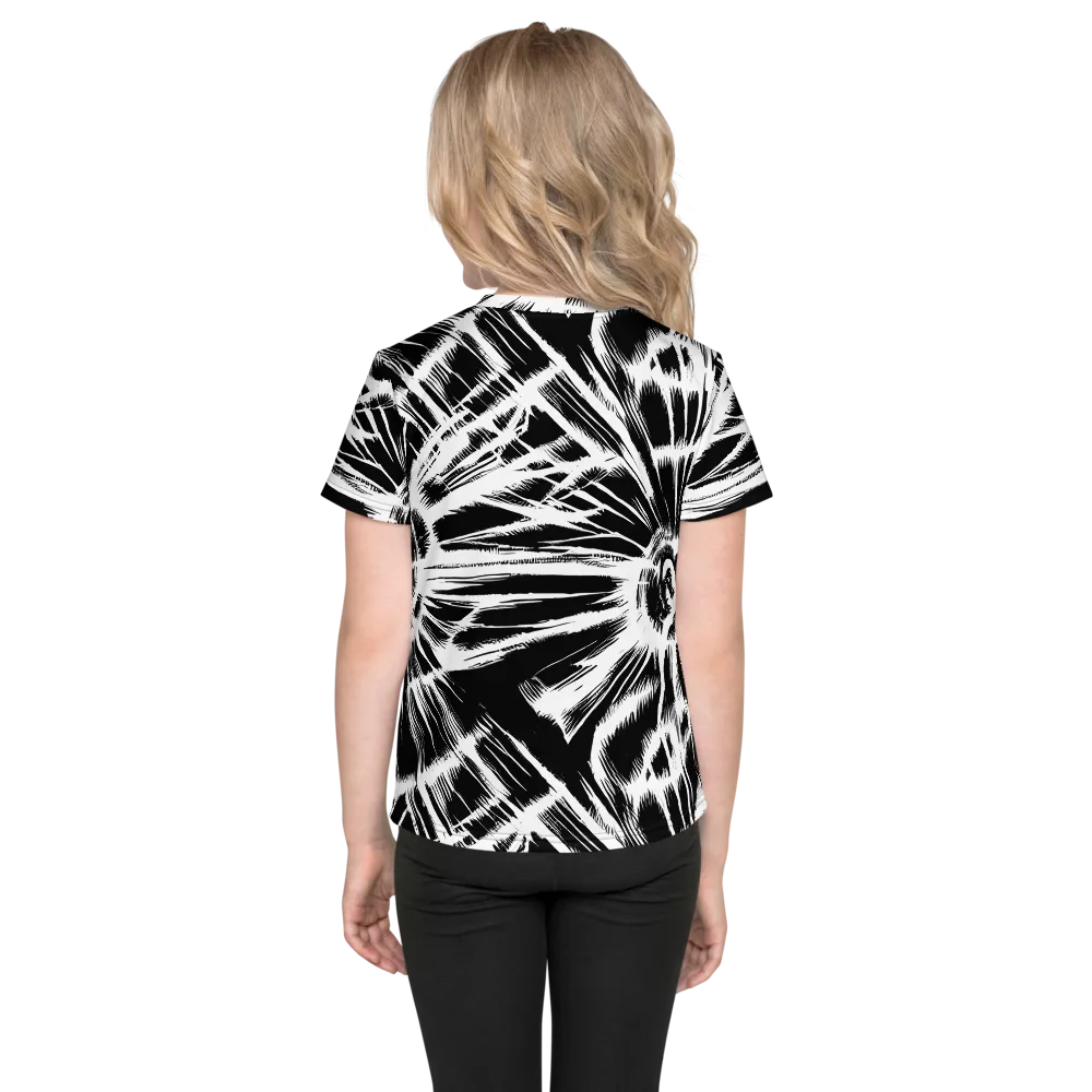Silent Thunder on Kids Crew Neck T-Shirt — Back