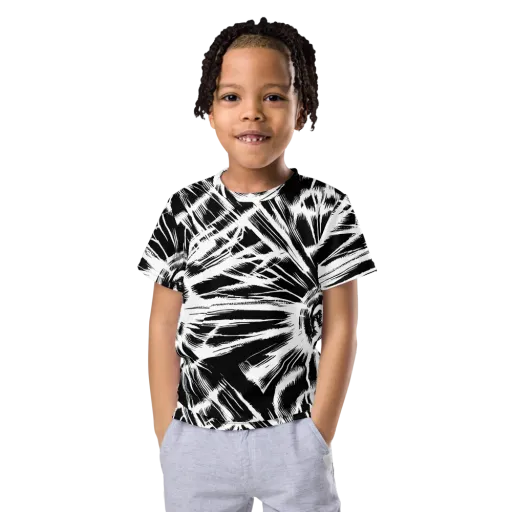 Silent Thunder on a Kids Crew Neck T-Shirt