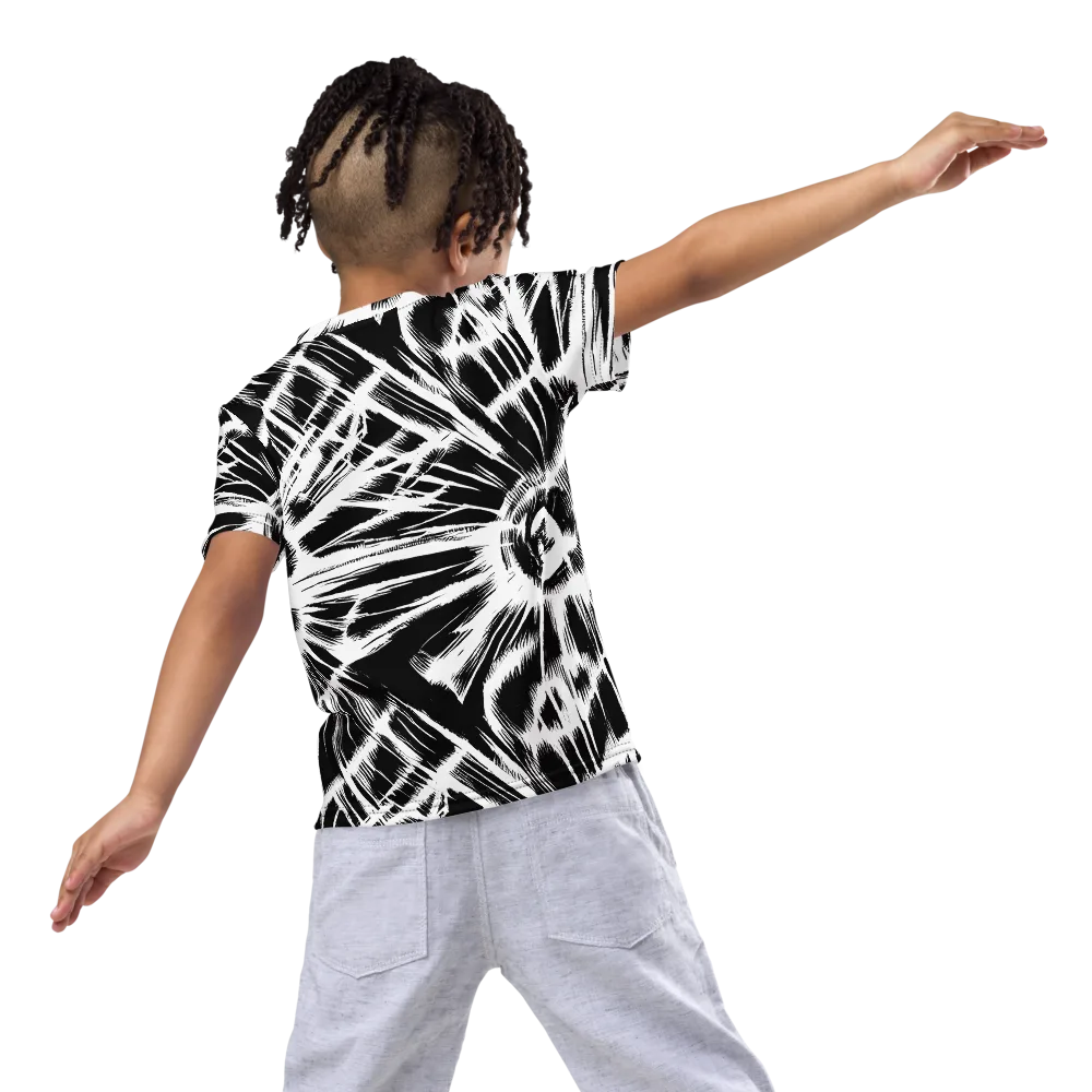 Silent Thunder on Kids Crew Neck T-Shirt — Back
