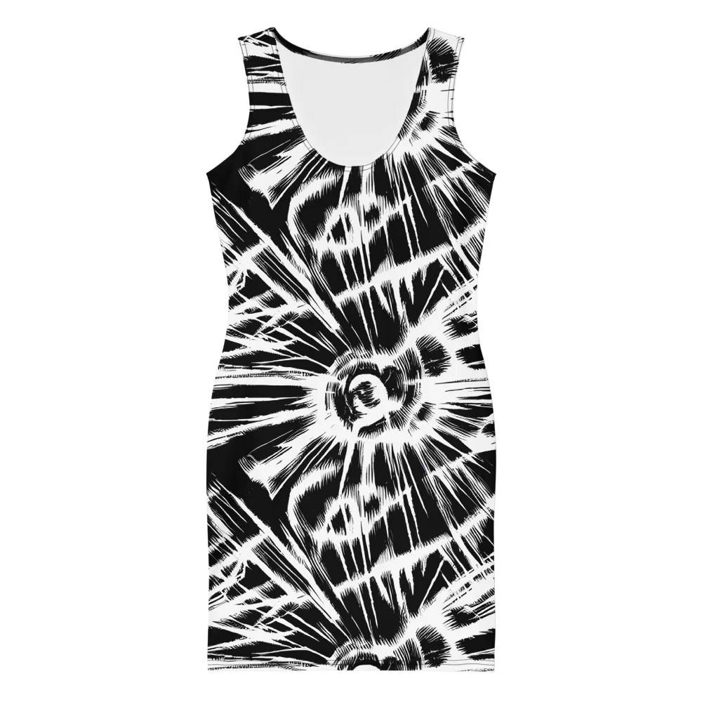 Silent Thunder on Bodycon Dress — Front