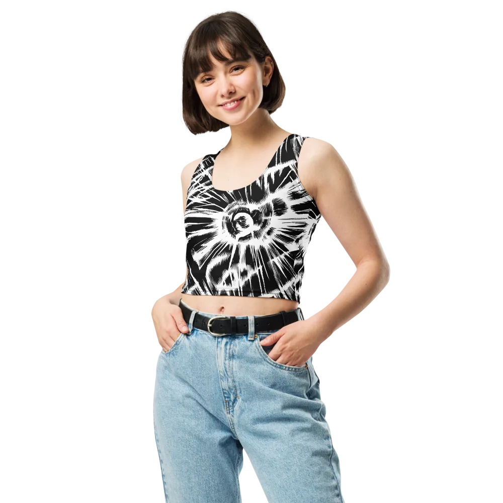 Silent Thunder on Crop Top — Front