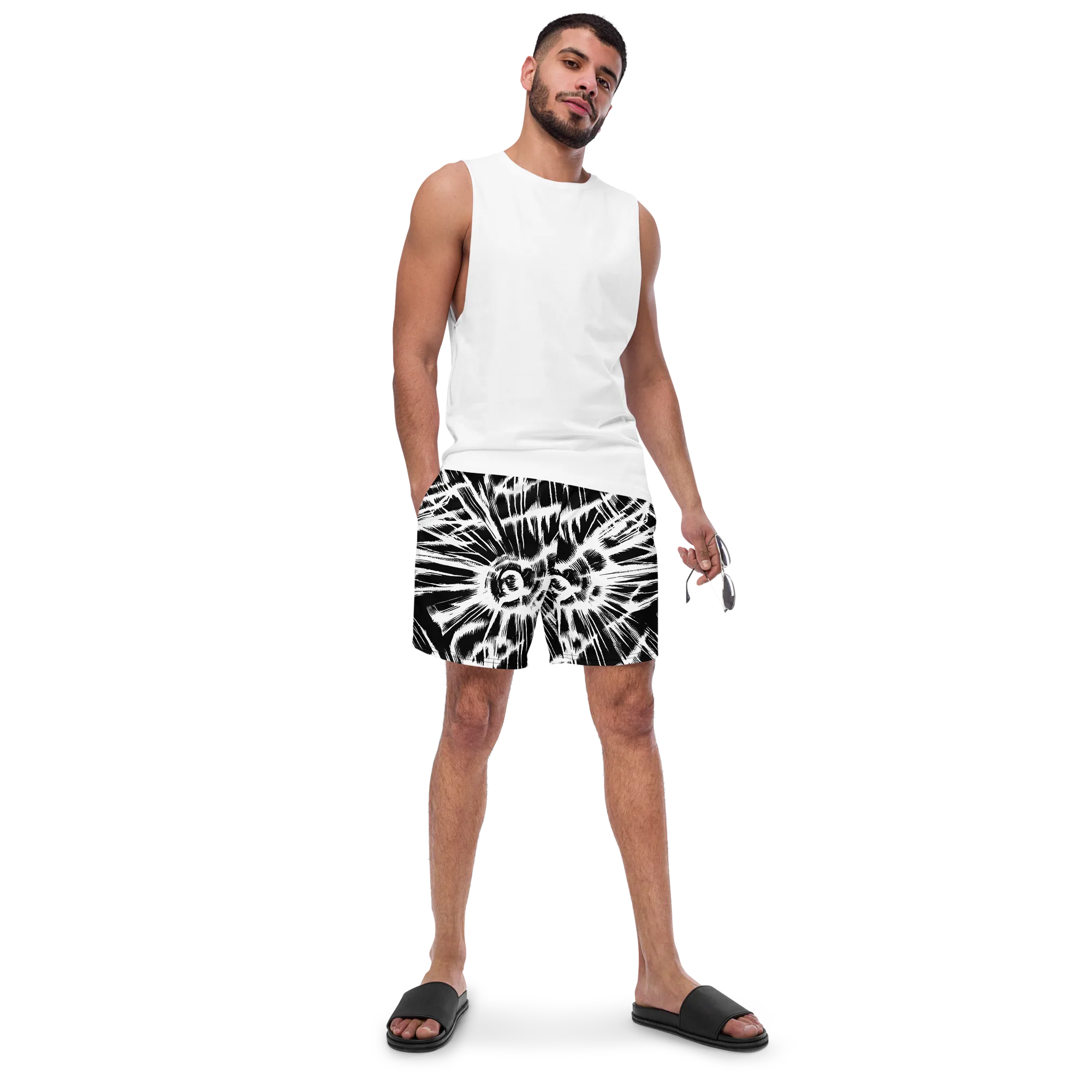 Silent Thunder on Swim Trunks — Front
