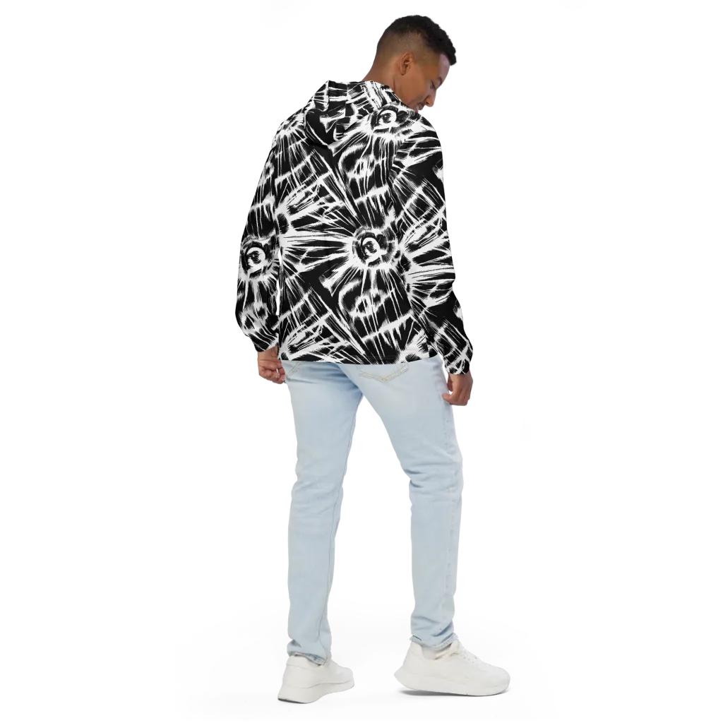 Silent Thunder on Men's Windbreaker — Back
