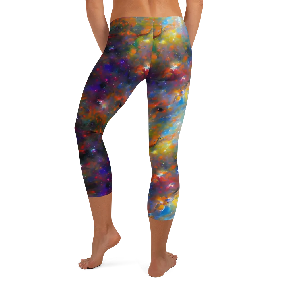 Ephemeral Fantasy on Capri Leggings — Back