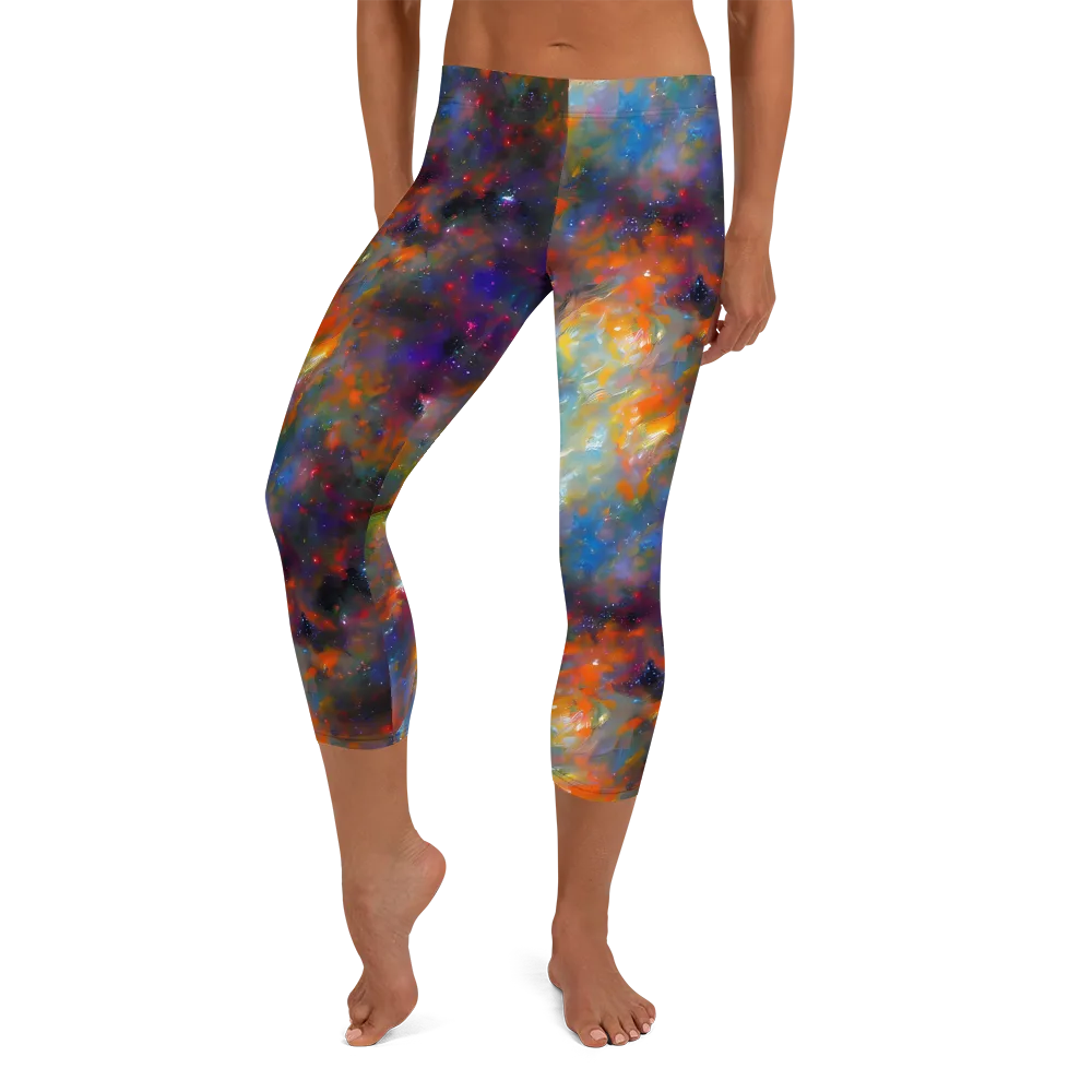 Ephemeral Fantasy on Capri Leggings — Front