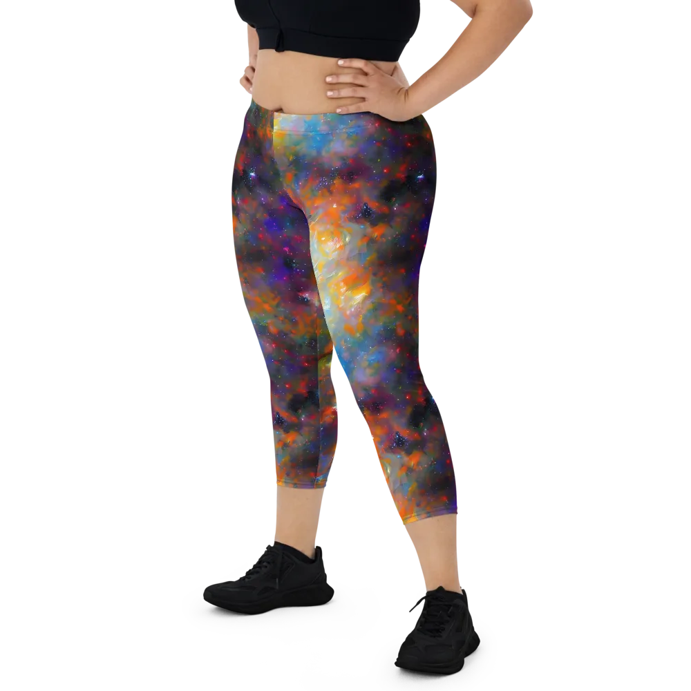 Ephemeral Fantasy on Capri Leggings — Front