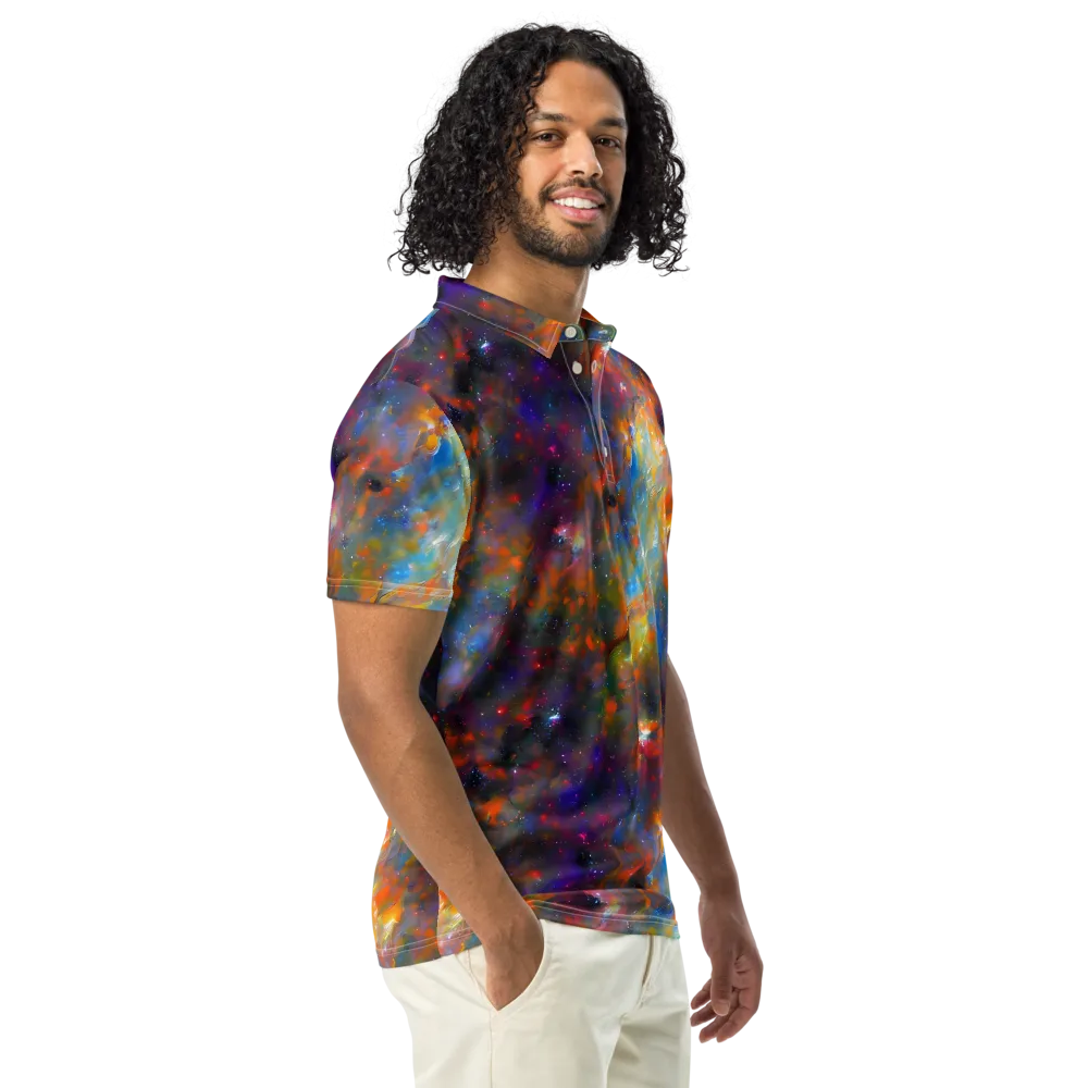 Ephemeral Fantasy on Men's Slim Fit Polo Shirt — Right Front