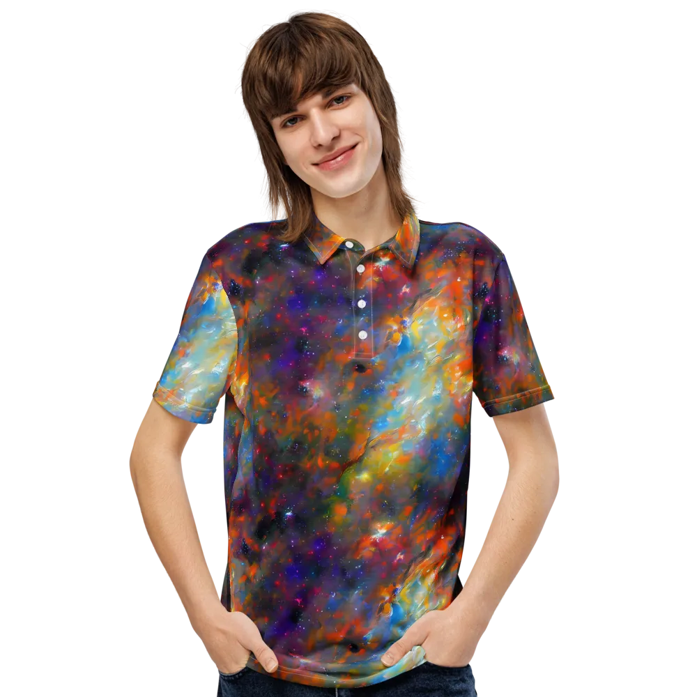 Ephemeral Fantasy on Men's Slim Fit Polo Shirt — Front