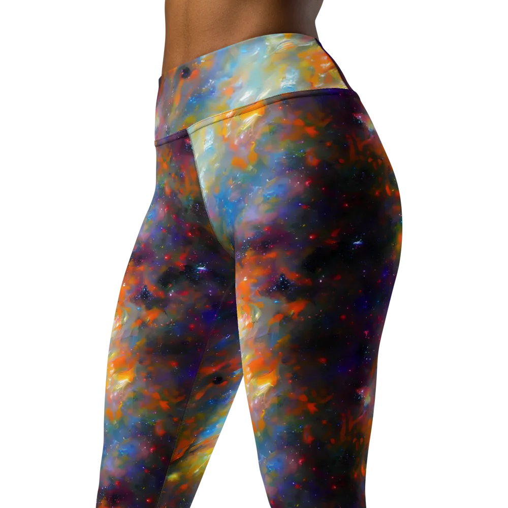 Ephemeral Fantasy on Yoga Leggings — Left Front