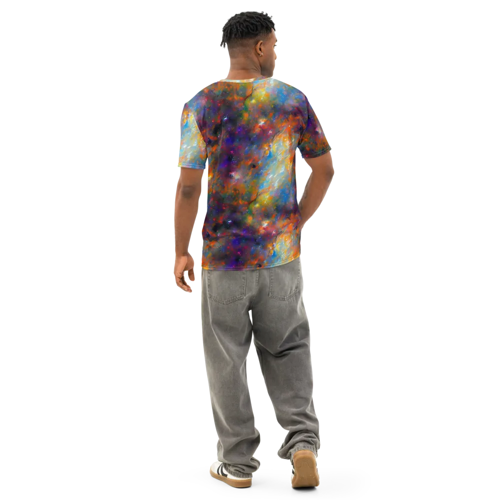 Ephemeral Fantasy on Men's Cotton Crew Neck T-Shirt — Back