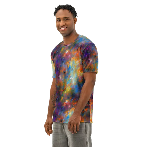 Ephemeral Fantasy on a Men's Cotton Crew Neck T-Shirt