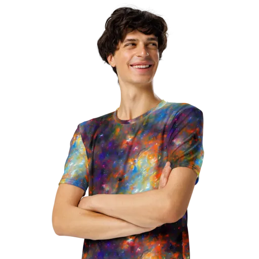 Ephemeral Fantasy on a Men's Crew Neck T-Shirt