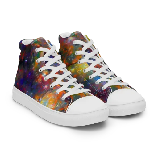 Ephemeral Fantasy on a Men's High Top Canvas Shoes