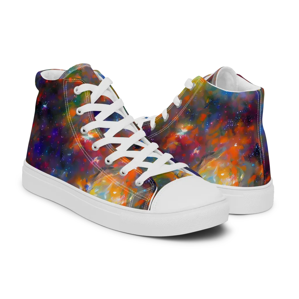 Ephemeral Fantasy on Women's High Top Canvas Shoes — Right