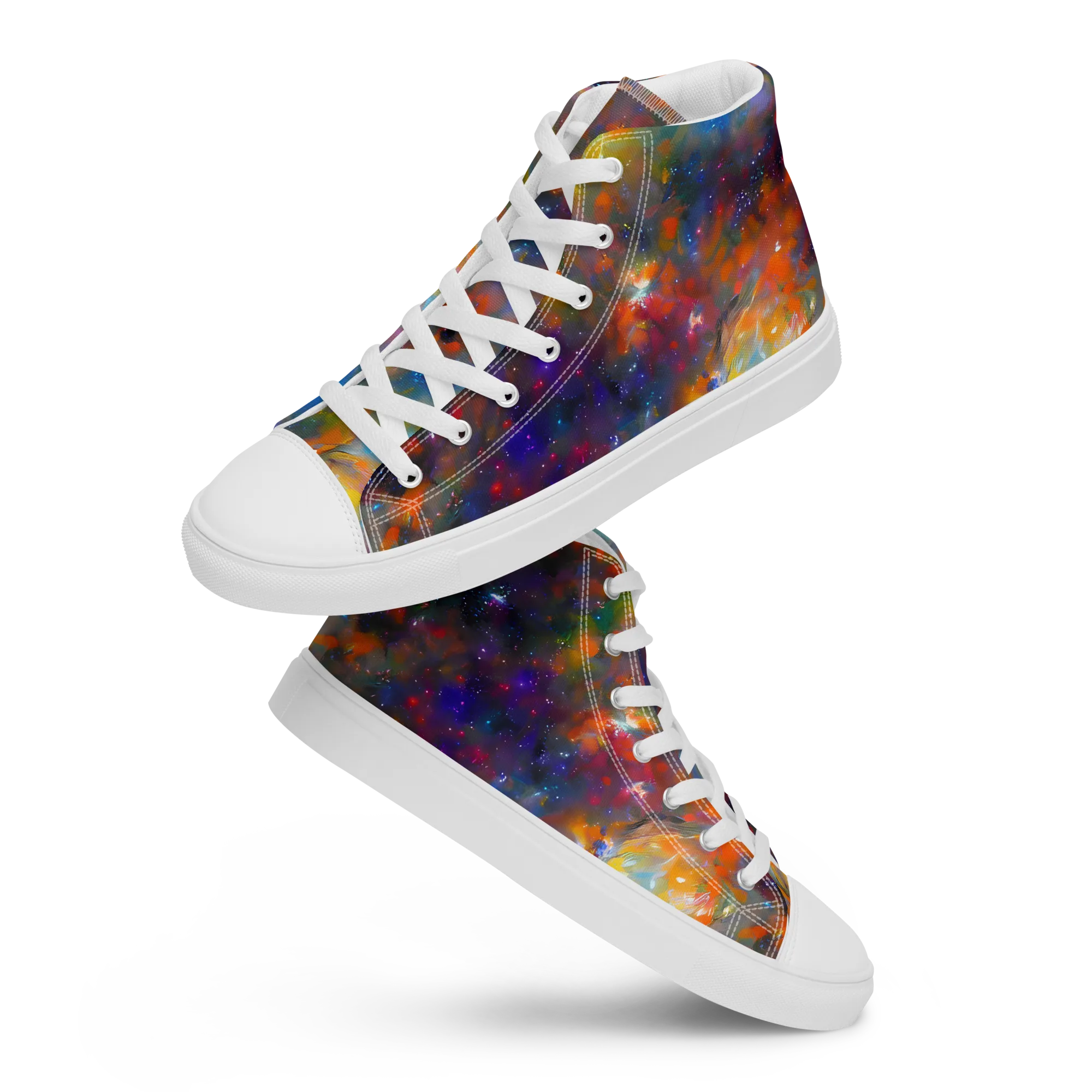 Ephemeral Fantasy on Women's High Top Canvas Shoes — Front