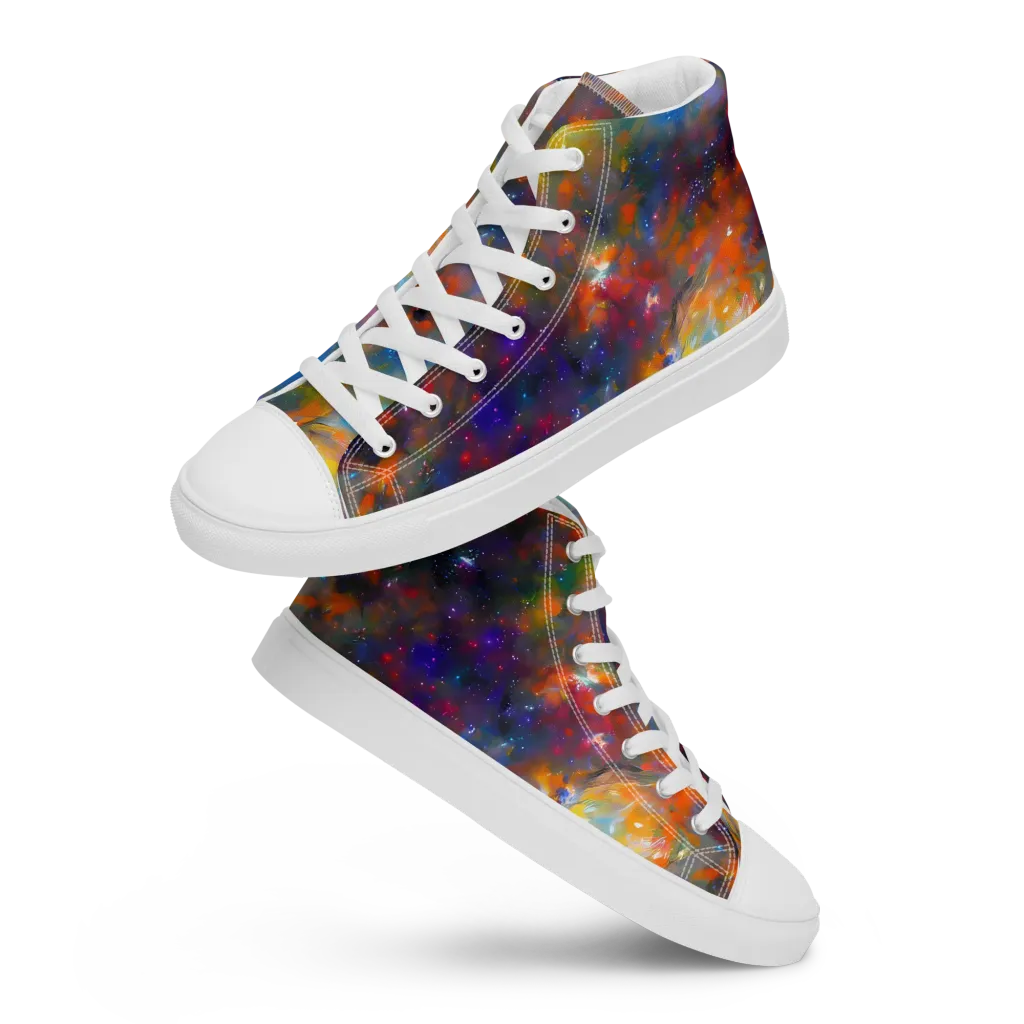 Ephemeral Fantasy on Women's High Top Canvas Shoes — Front