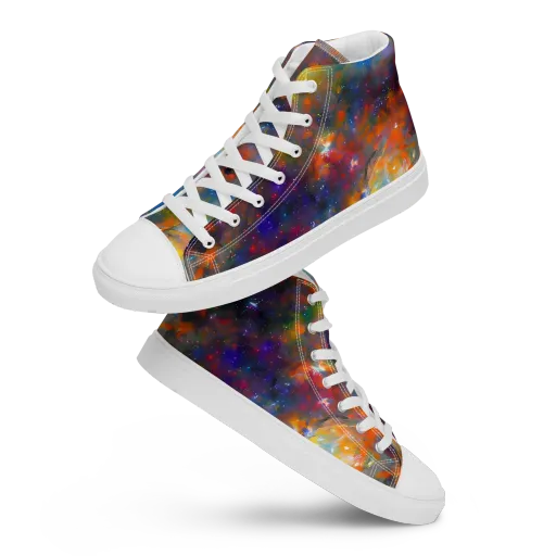 Ephemeral Fantasy on a Women's High Top Canvas Shoes