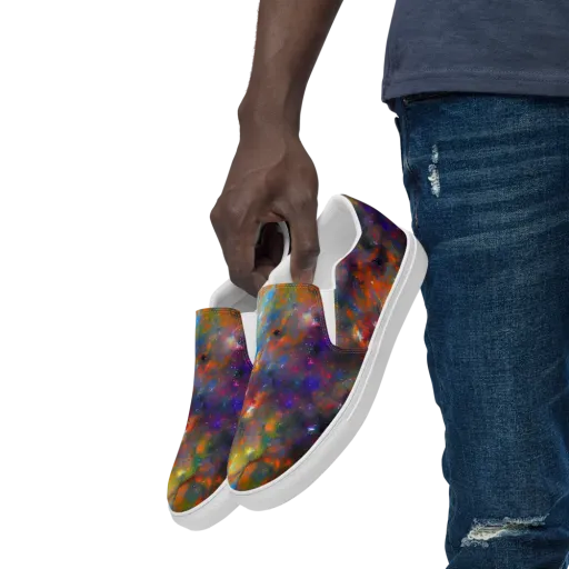 Ephemeral Fantasy on a Men's Slip-On Canvas Shoes