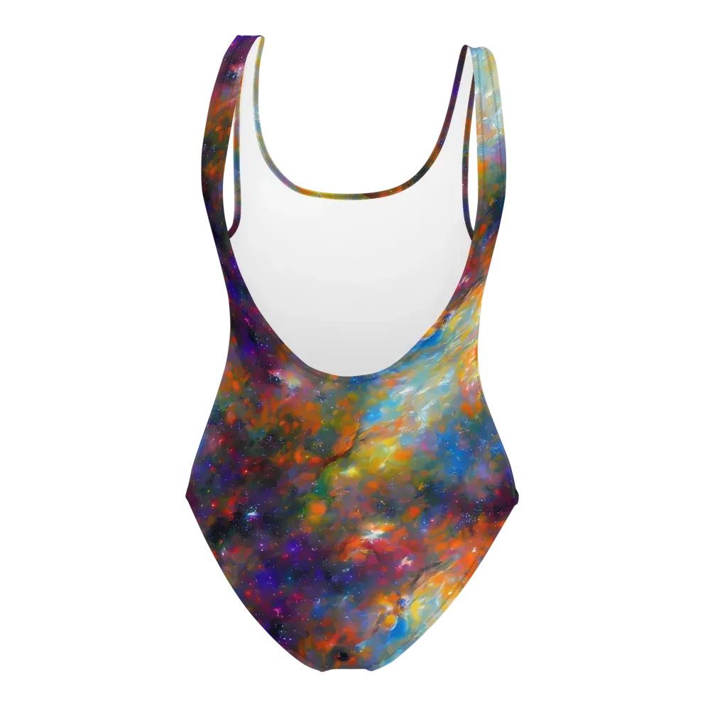 Ephemeral Fantasy on One-Piece Swimsuit — Back