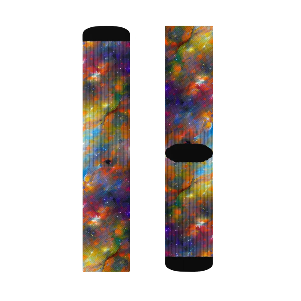 Ephemeral Fantasy on Socks — Right Sock