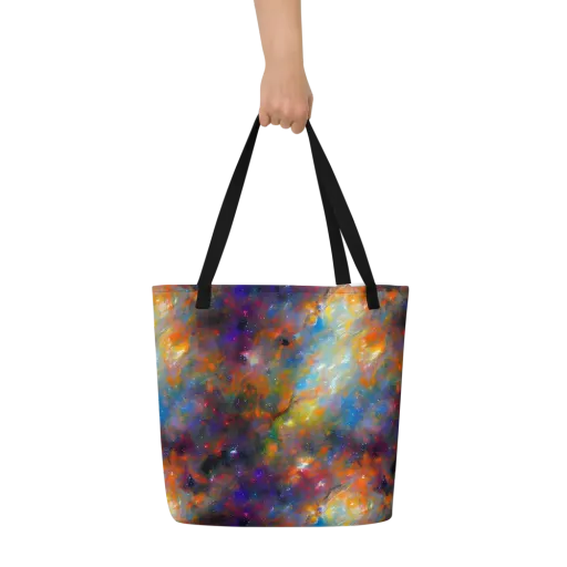 Ephemeral Fantasy on a Large Tote Bag W/ Pocket