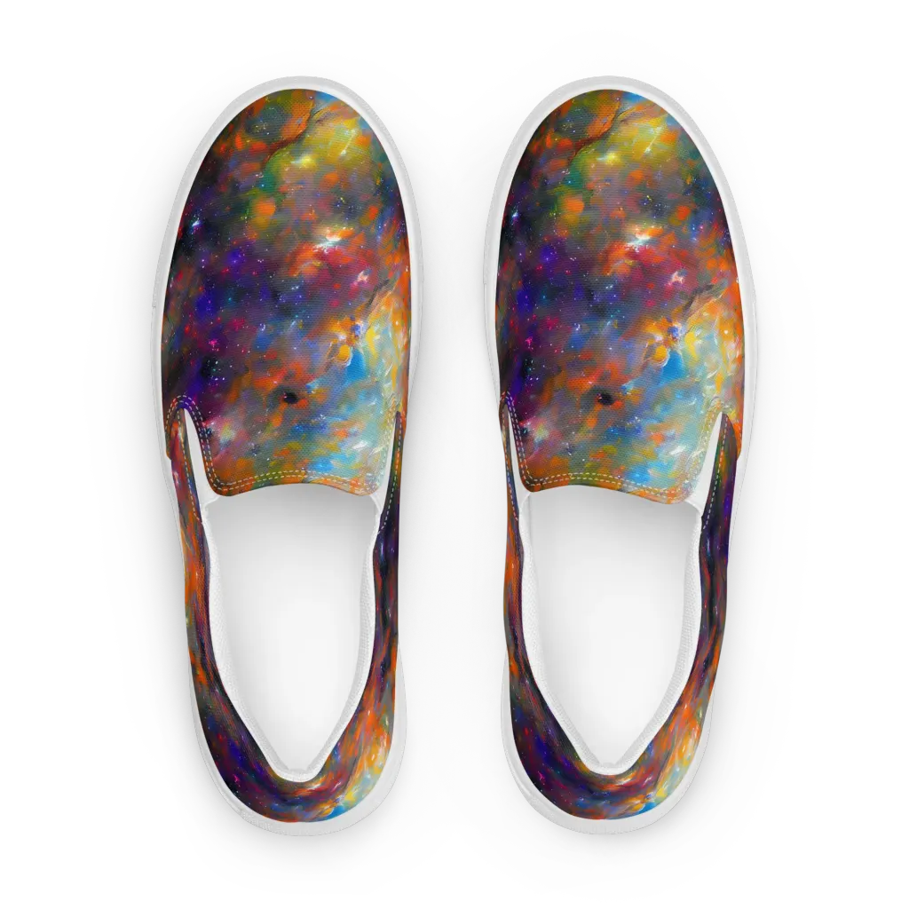 Ephemeral Fantasy on Women's Slip-On Canvas Shoes — Front