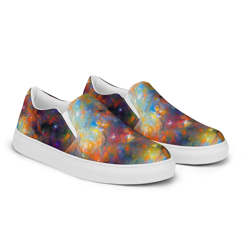 Ephemeral Fantasy on Women's Slip-On Canvas Shoes — Right Front