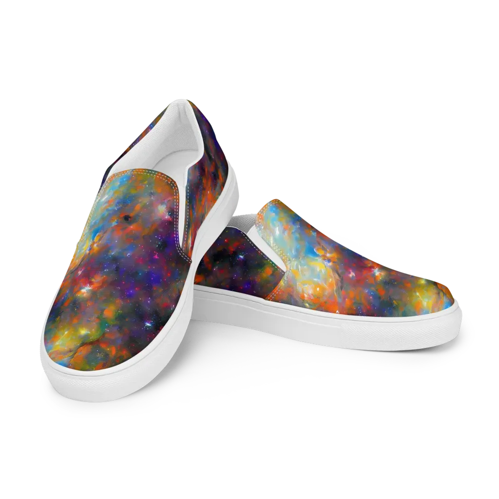 Ephemeral Fantasy on Women's Slip-On Canvas Shoes — Left Front