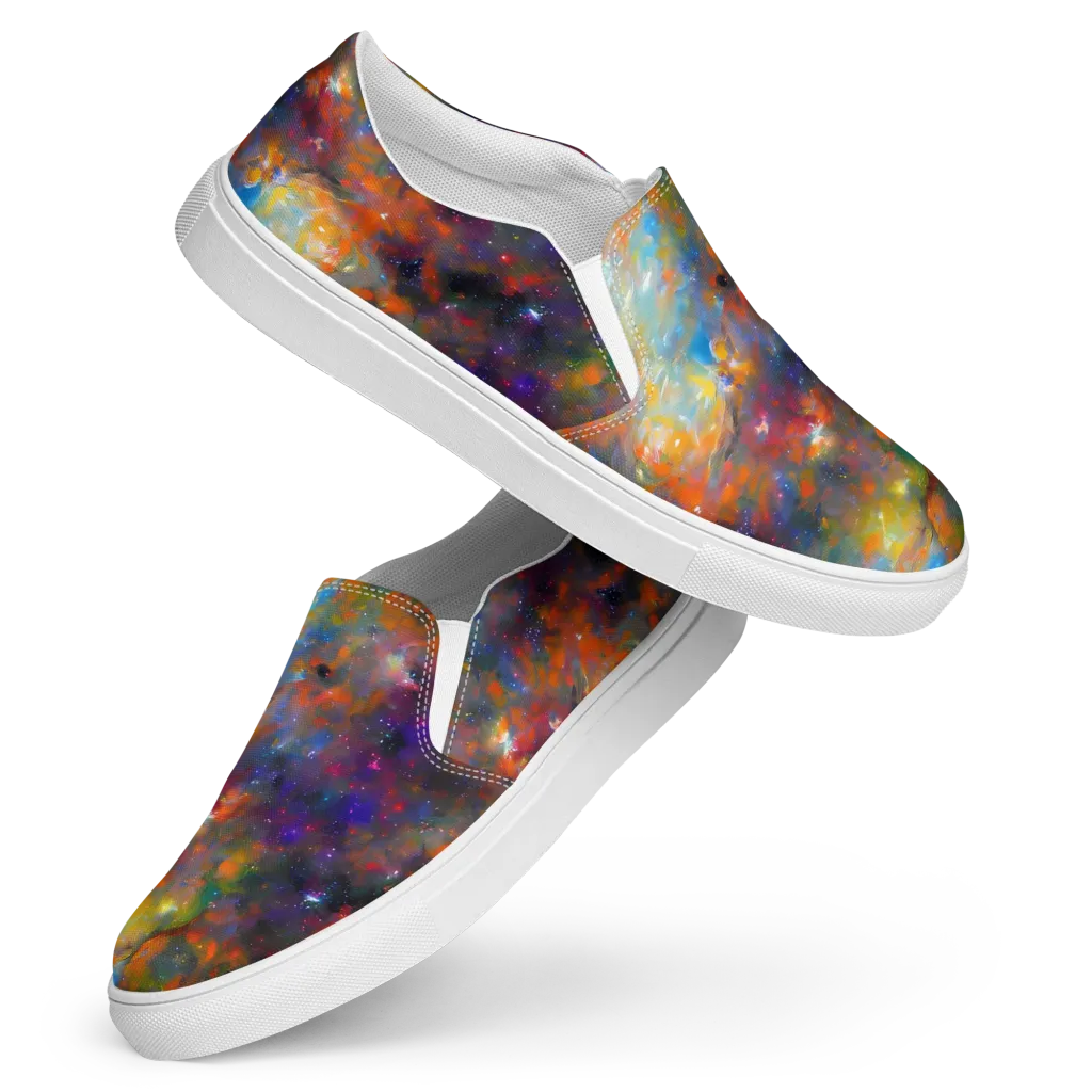 Ephemeral Fantasy on Women's Slip-On Canvas Shoes — Front