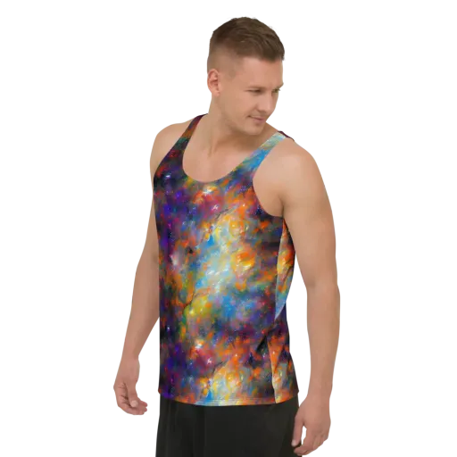 Ephemeral Fantasy on a Men's Tank Top