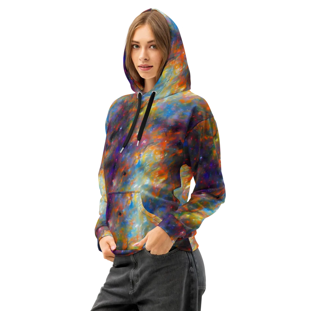 Ephemeral Fantasy on Cotton Hoodie — Left Front