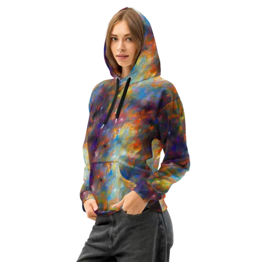 Ephemeral Fantasy on a Cotton Hoodie