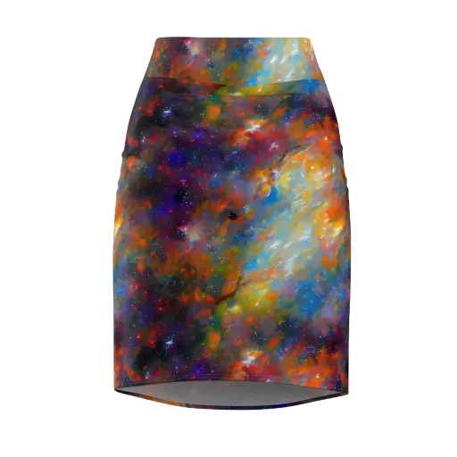 Ephemeral Fantasy on a Pencil Skirt