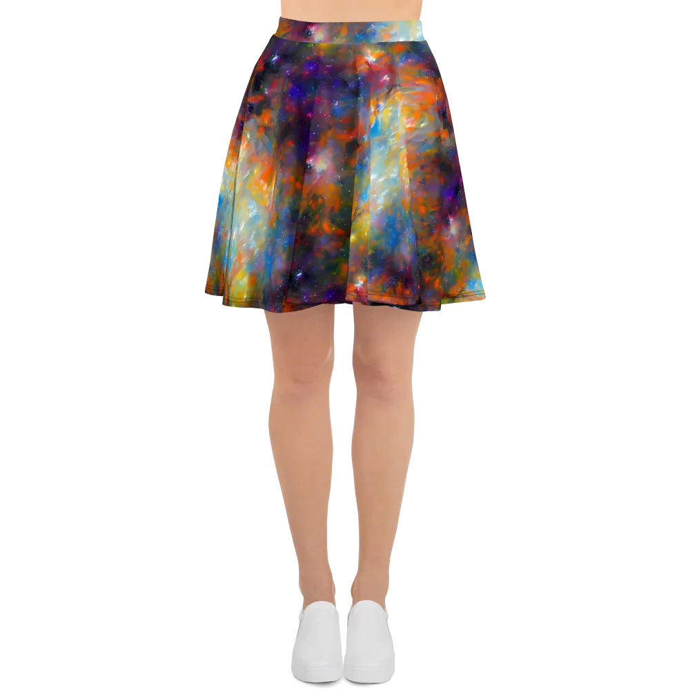 Ephemeral Fantasy on Skater Skirt — Front