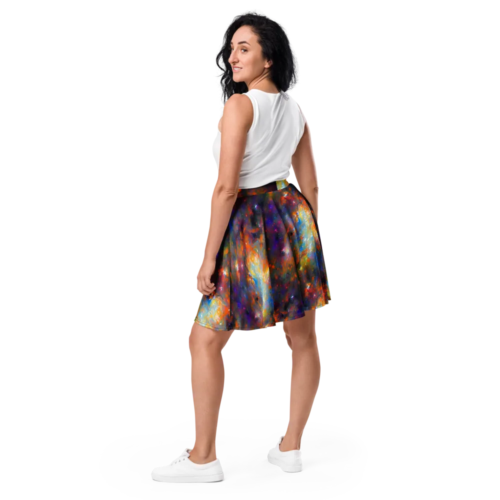 Ephemeral Fantasy on Skater Skirt — Back