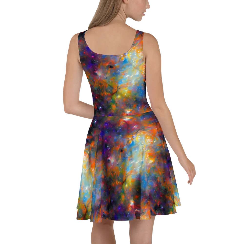 Ephemeral Fantasy on Skater Dress — Back